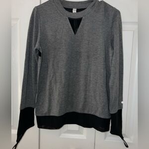 Alo Yoga BLOUSE WOMENS GRAY SIZE XS
